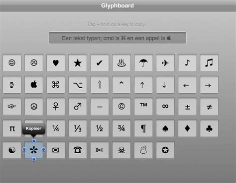 toetsenbord symbolen maken